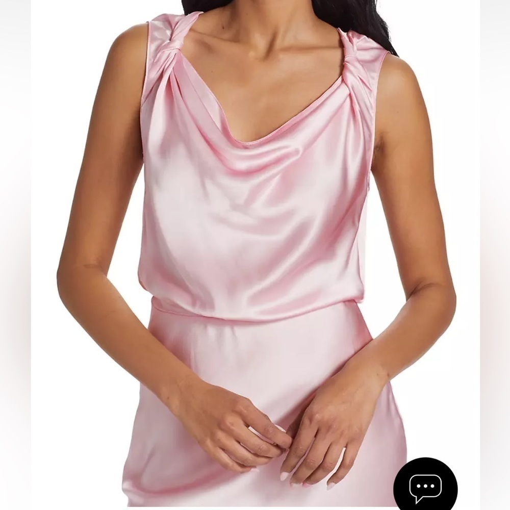 Amanda Uprichard Light Pink Silk Slip Dress Size XS - Picture 7 of 14